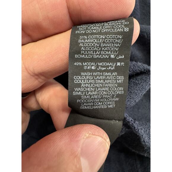 Sweaty Betty Pullover Crewneck Sweatshirt Womens XS Oversized Navy Blue - Picture 3 of 8